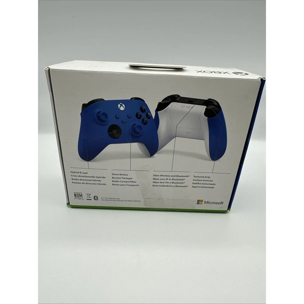 New Microsoft Original Xbox Controller S Shock Blue QAU-00065‎